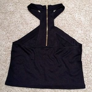 🆑 3 for $15 H&M Black Crop Top Size M